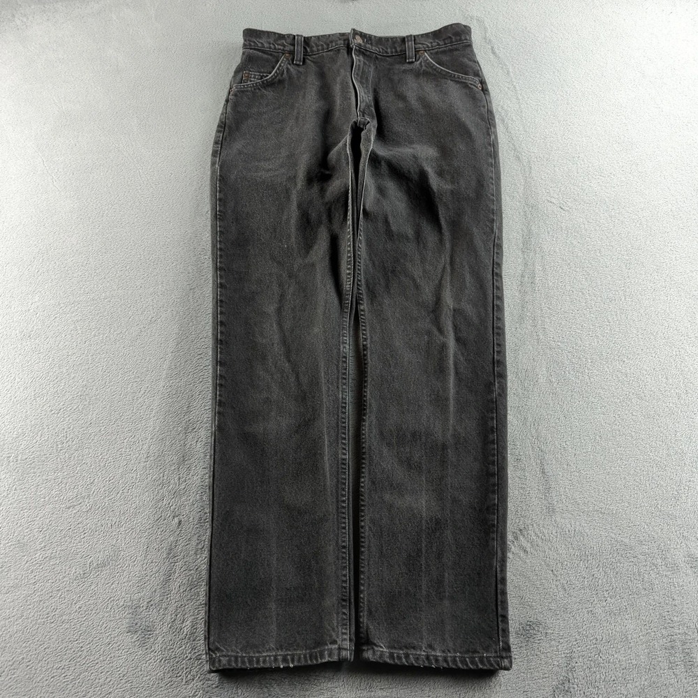 Vintage Levis Jeans 34 (Fits 30x32) Black Faded 610 Orange Tab Straight 90s Y2K